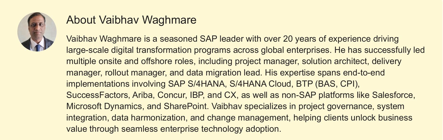 About Vaibhav Waghmare
